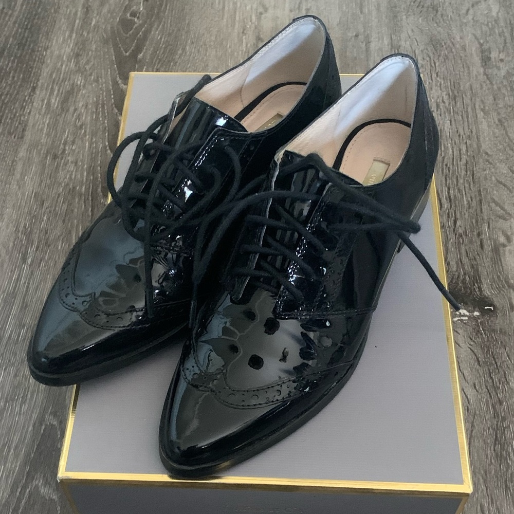 Louise et Cie Women’s black patent oxford. Size 6.5